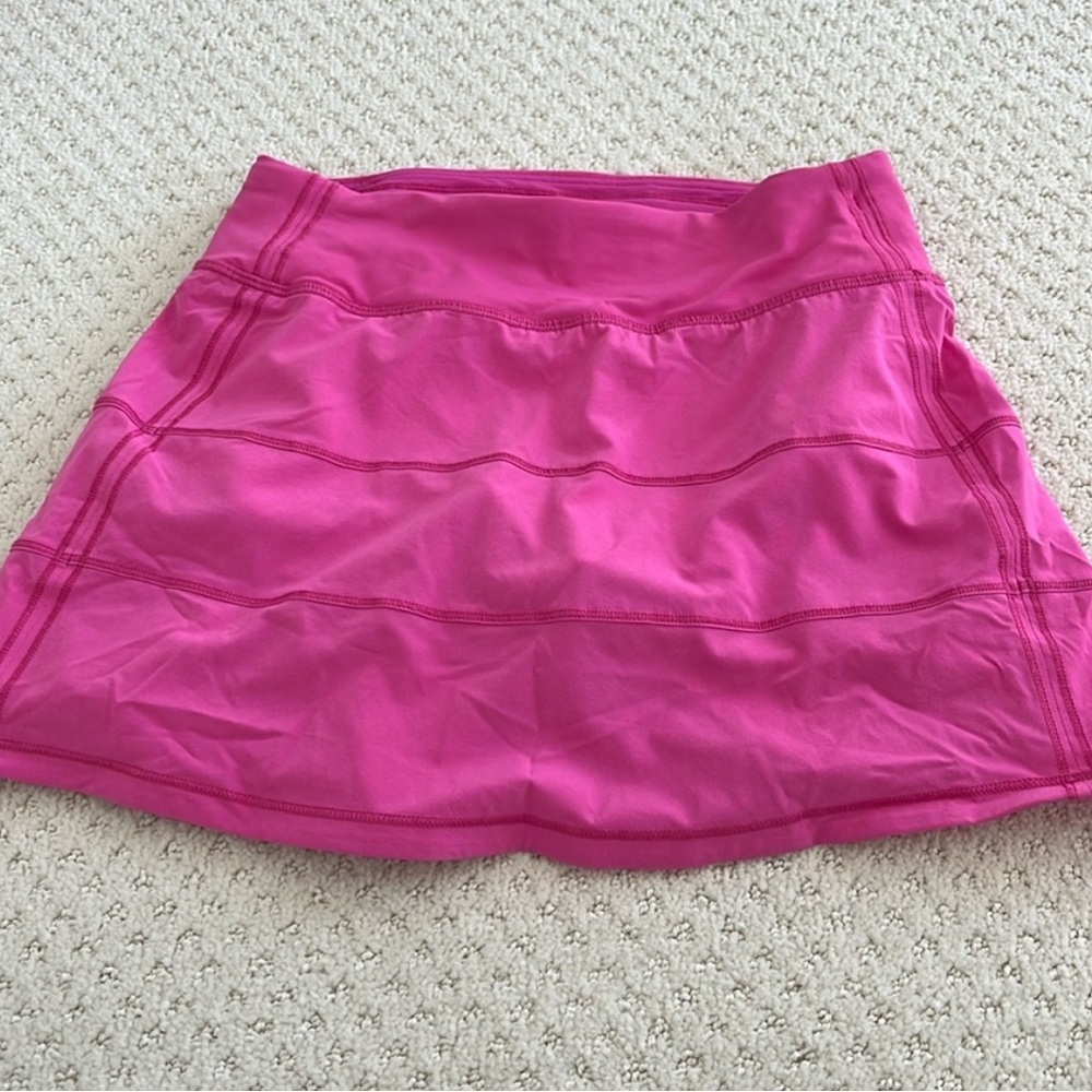 sonic pink pace rival mid-rise skirt